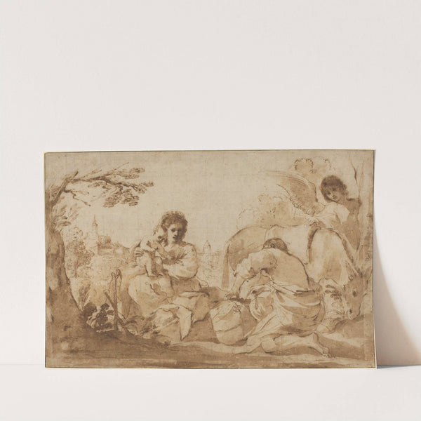The Rest on the Flight into Egypt by Guercino