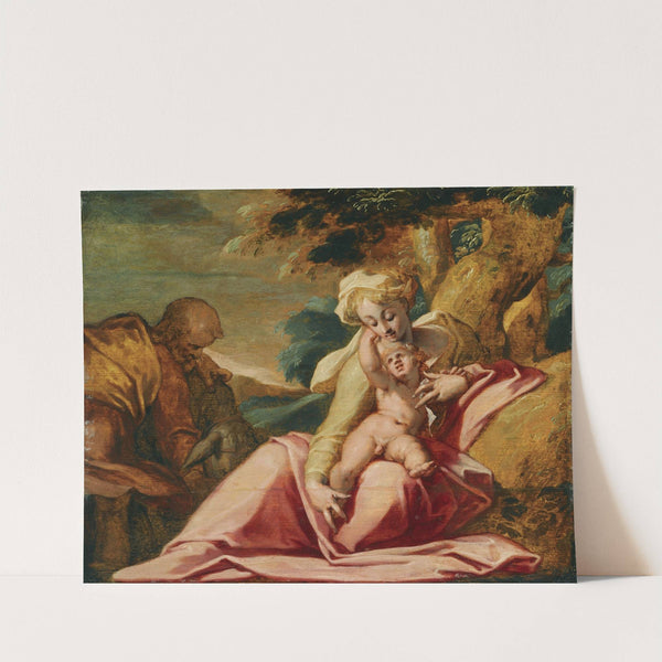 The Rest On The Flight Into Egypt by Abraham Bloemaert