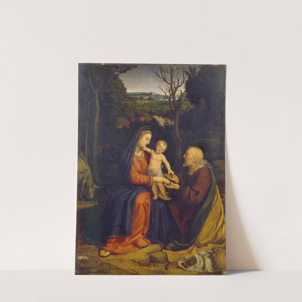 The Rest on The Flight into Egypt by Andrea Solario