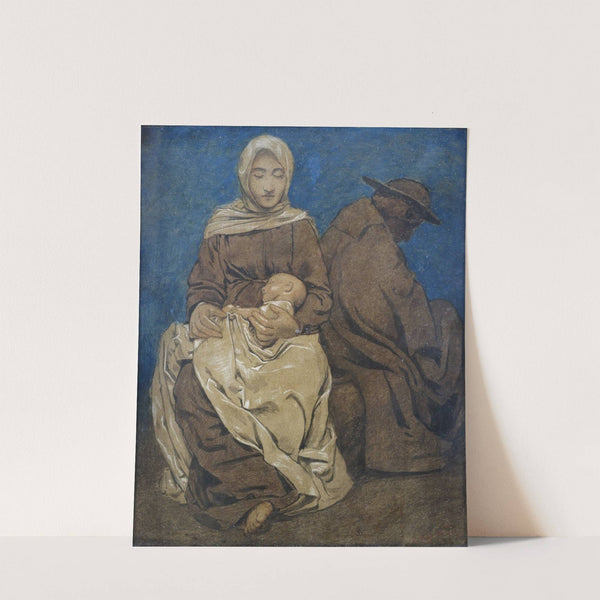 The Rest on The Flight into Egypt (1895) by Hans Thoma
