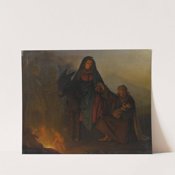 The rest on the flight into Eygpt by Petrus van Schendel