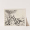 The Rest on the Flight, with Adoring Angels (1750–1753) by Giovanni Domenico Tiepolo
