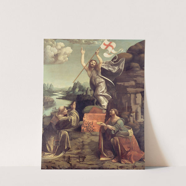 The Resurrection of Christ with the Saint Leonard of Noblac and Lucia by Giovanni Antonio Boltraffio