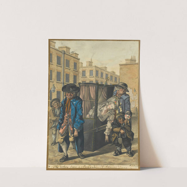 The Return From The Masquerade – A Morning Scene by Robert Dighton