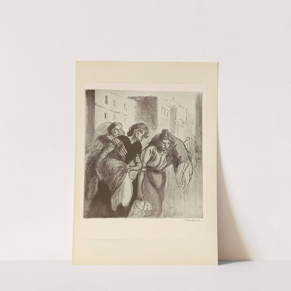 The Return From The Wash-House (1912) by Théophile Alexandre Steinlen