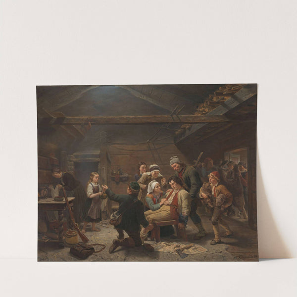 The Return of the Bear Hunter (1862) by Adolph Tidemand