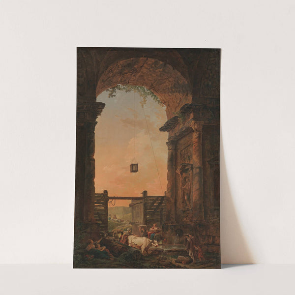 The Return of the Cattle (ca. 1773–75) by Hubert Robert