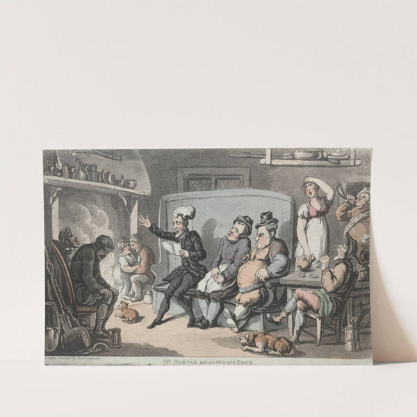 The Rev. Dr. Syntax Reading his Tour by Thomas Rowlandson