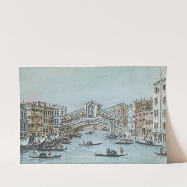 The Rialto Bridge by Giacomo Guardi