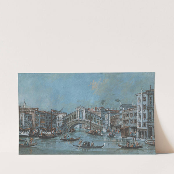 The Rialto Bridge, Venice by Giacomo Guardi