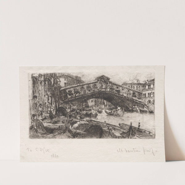 The Rialto, Venice by Otto Henry Bacher