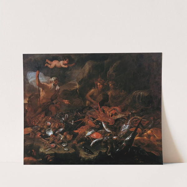 The riches of the sea with Neptune, tritons and two nereids by Luca Giordano