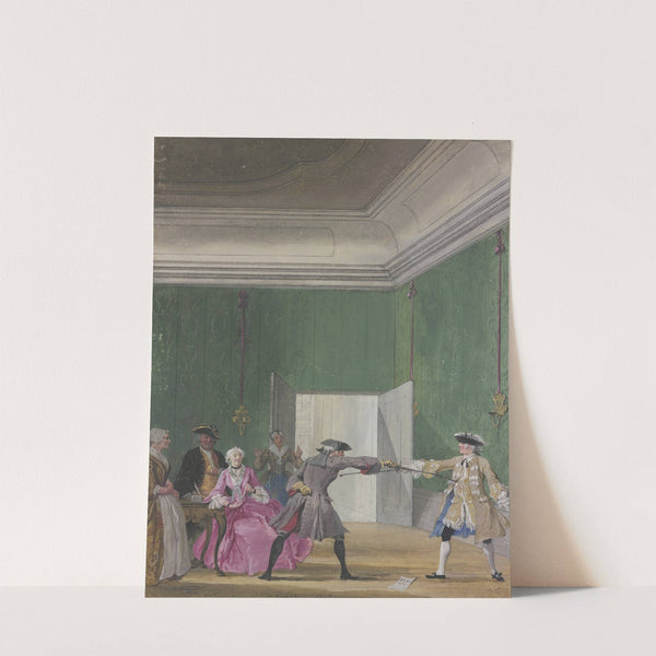 The ridiculous squire (1744) by Cornelis Troost