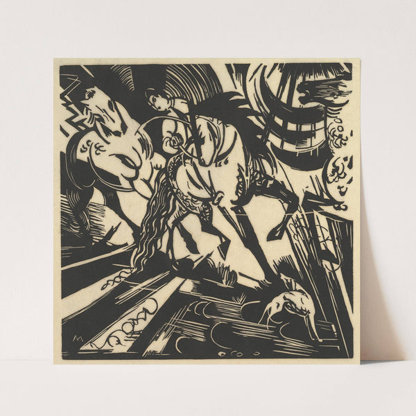 The Riding School (1913) by Franz Marc