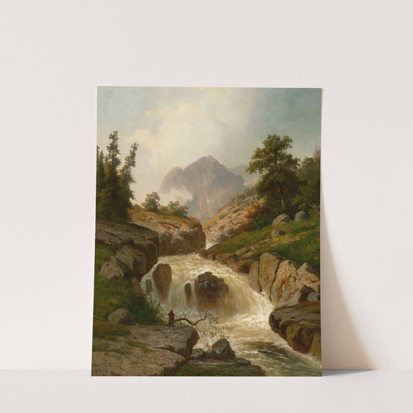 The Rippling River by Hermann Ottomar Herzog