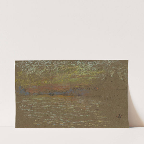The Riva—Sunset; Red and Gold (1879–80) by James Abbott McNeill Whistler