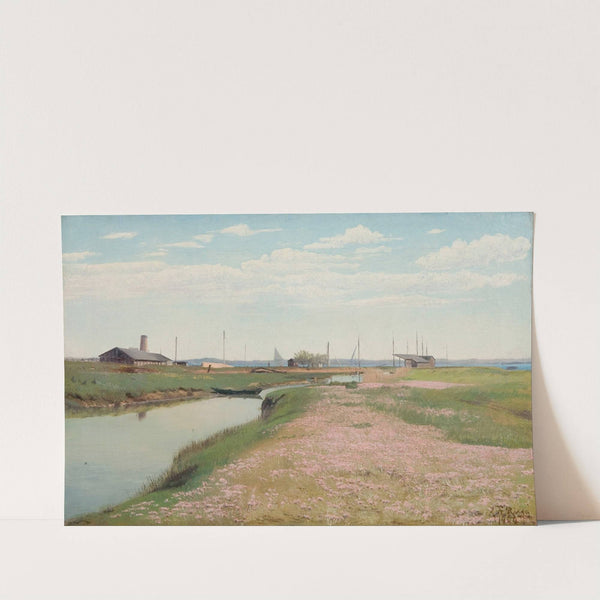 The river and the harbour at Frederiksværk (1900) by Laurits Andersen Ring