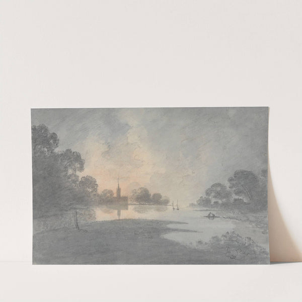 The River at Dusk, Oxford by Rev. William Henry Barnard