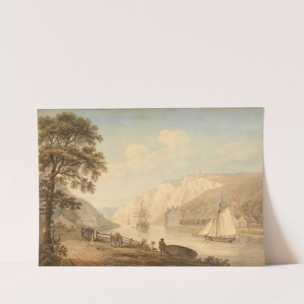 The River Avon with Passing Vessels by Nicholas Pocock