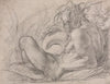 The River God Tiber (Study for a fresco, Miracle of the Snow, or the Foundation of Santa Maria Maggiore, Rome in the Canigiani chapel of S. Felicita, Florence)