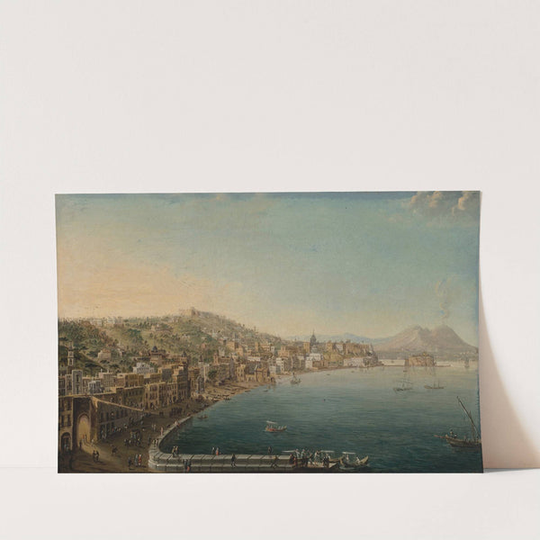The Riviera di Chiaia, Naples, from the Convento di Sant Antonio, with Vesuvius beyond by Pietro Antoniani