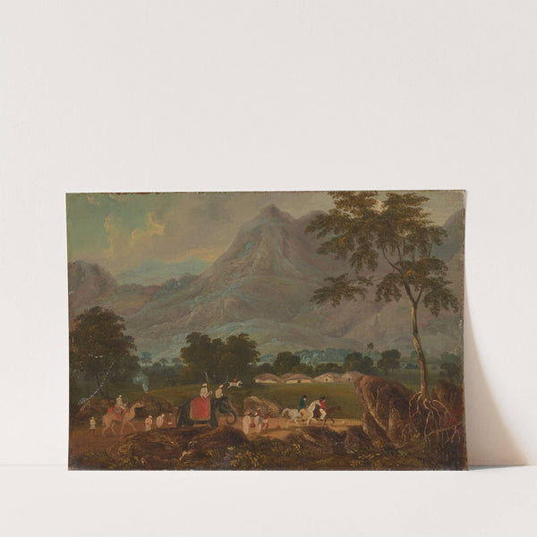 The road from Calcutta to Patna with an elephant and a camel by Sir Charles D'Oyly