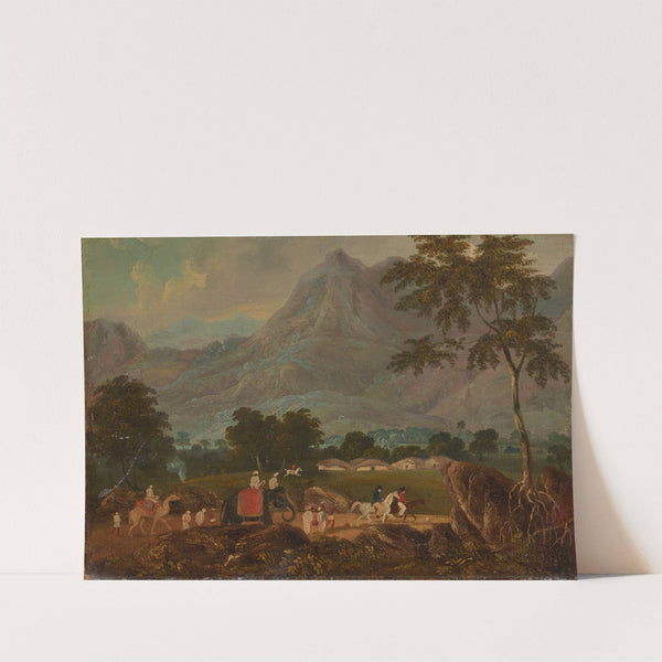 The road from Calcutta to Patna with an elephant and a camel by Sir Charles D'Oyly