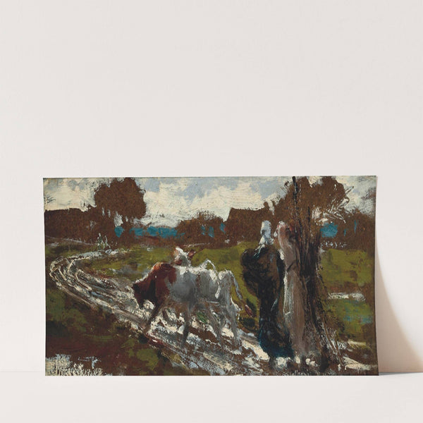 The road home (1871) by Lorenzo Delleani