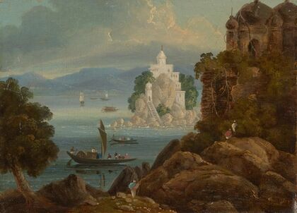 The rock at Jahangira on the Ganges