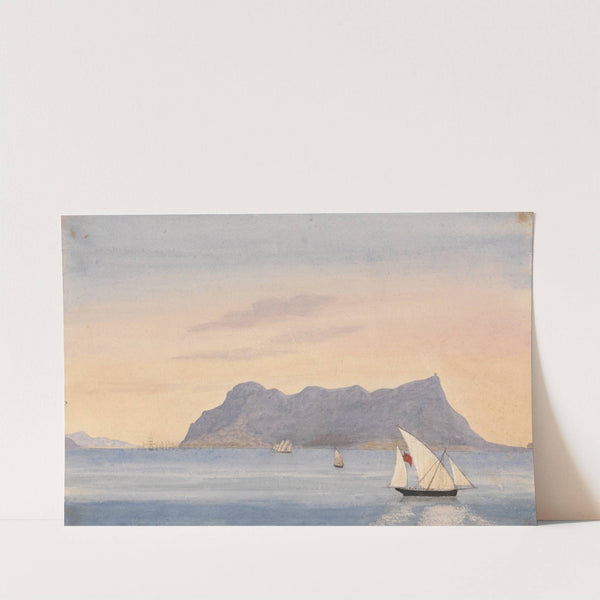 The Rock of Gibraltar from Algeciras (Spain) by George Lothian Hall