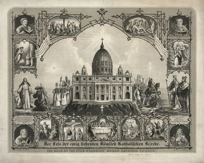 The rock of the ever standing ‘Roman Catholic Church’ (1872)
