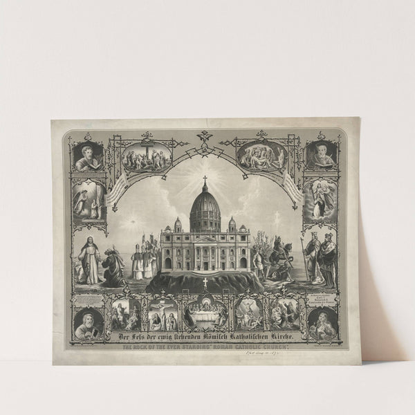 The rock of the ever standing ‘Roman Catholic Church’ (1872) by Henry Jerome Schile