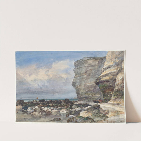 The Rocky Beach and Cliffs at Fécamp (mid-1830s) by Edward William Cooke