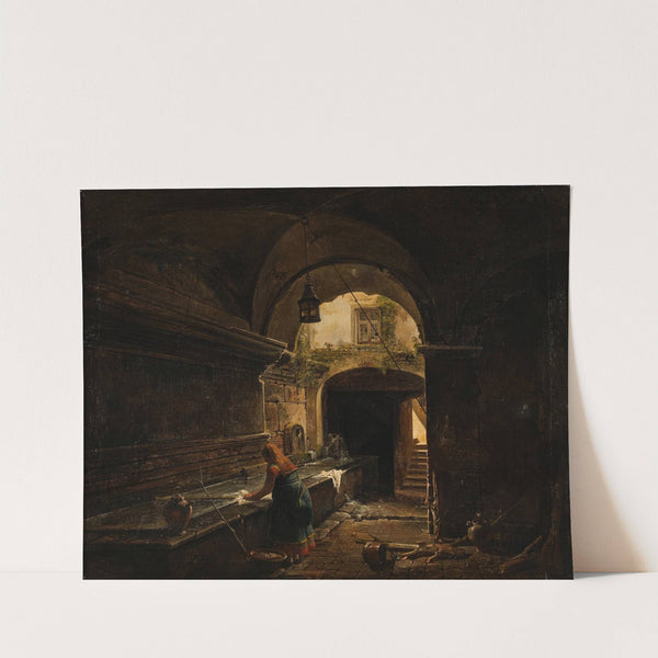 The Roman Aqueduecct Aqua Vergine In The Courtyard Of No. 12 Via Del Nazareno by Giovanni Lazzarini