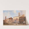The Roman Forum by Ippolito Caffi