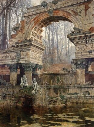 The Roman ruin in Schönbrunn
