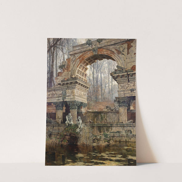 The Roman ruin in Schönbrunn (1892) by Carl Moll