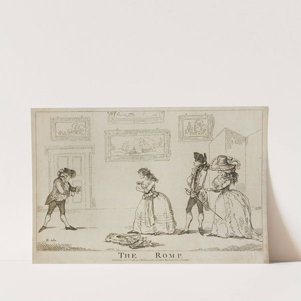 The romp (1786) by Thomas Rowlandson