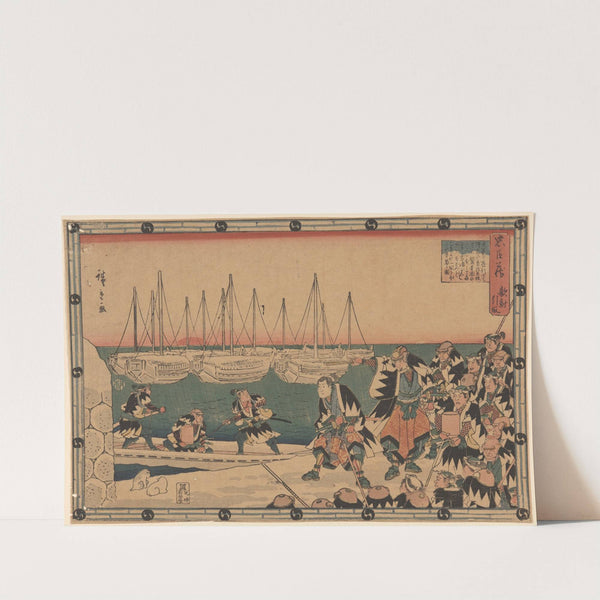 The Ronin Embarking (19th century) by Andō Hiroshige