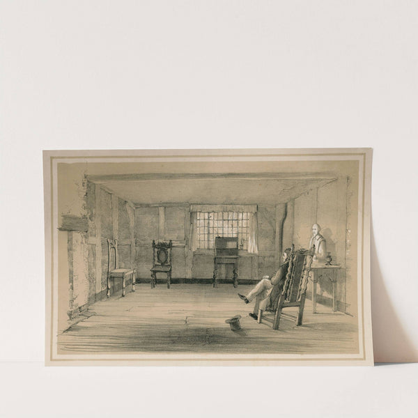 The room in which Shakespere was born … Stratford-upon-Avon by George Rowe