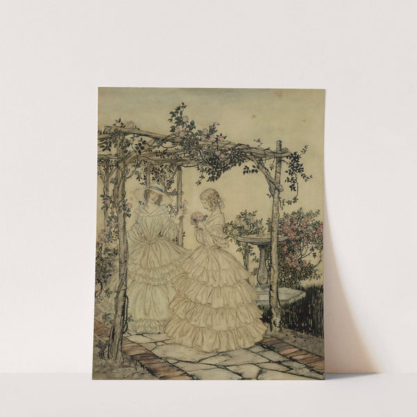 The Rose Garden (1924) by Arthur Rackham