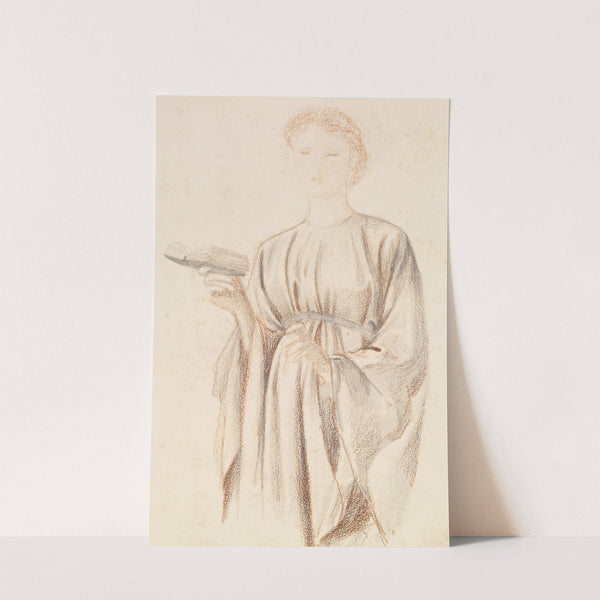 The Rose Garden - Study of Georgiana Burne-Jones by Sir Edward Coley Burne-Jones