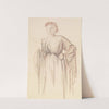 The Rose Garden - Study by Sir Edward Coley Burne-Jones