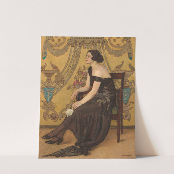 The Rose of Saaron – Portrait of Zofia Minderowa (1923) by Józef Mehoffer