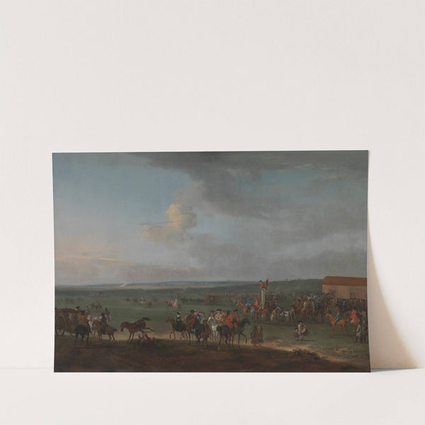 The Round Course at Newmarket, Cambridgeshire, Preparing for the King's Plate by Peter Tillemans