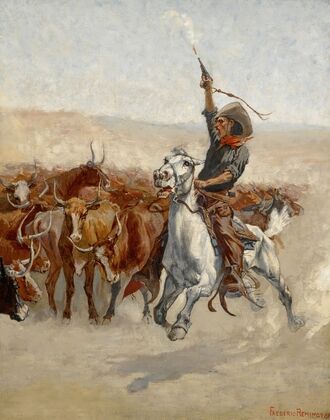 The Round-Up ( circa 1888)