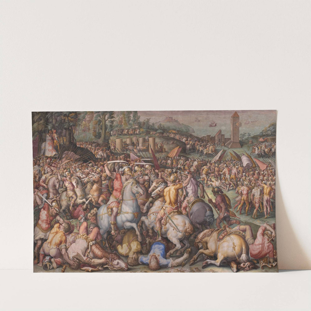 The rout of the Pisans at Torre San Vincenzo by Giorgio Vasari