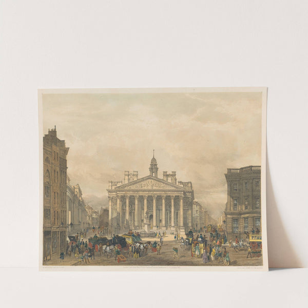 The Royal Exchange and the Bank of England (1852) by Edmund Walker