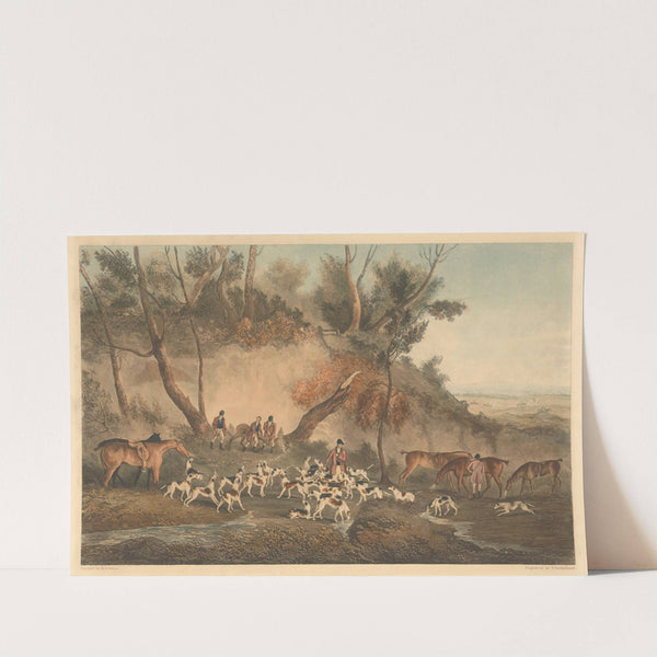 The Royal Hunt. 2. Taking the Stag (1826) by Richard Barrett Davis