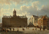 The Royal Palace and the Nieuwe Kerk on the Dam, Amsterdam (1855)